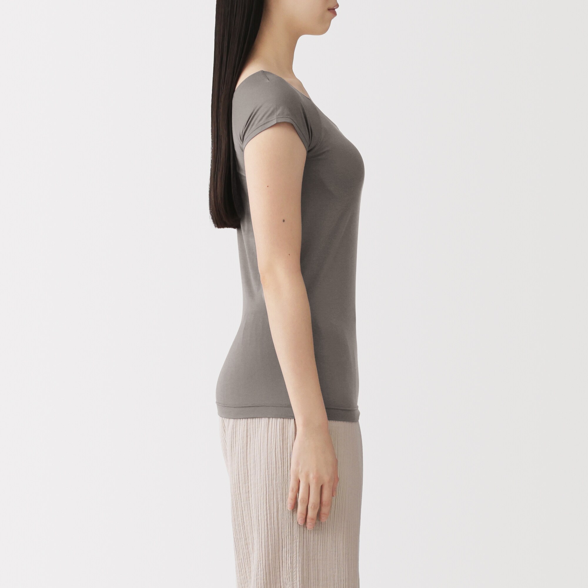 婦人　なめらかブラフレンチスリーブ