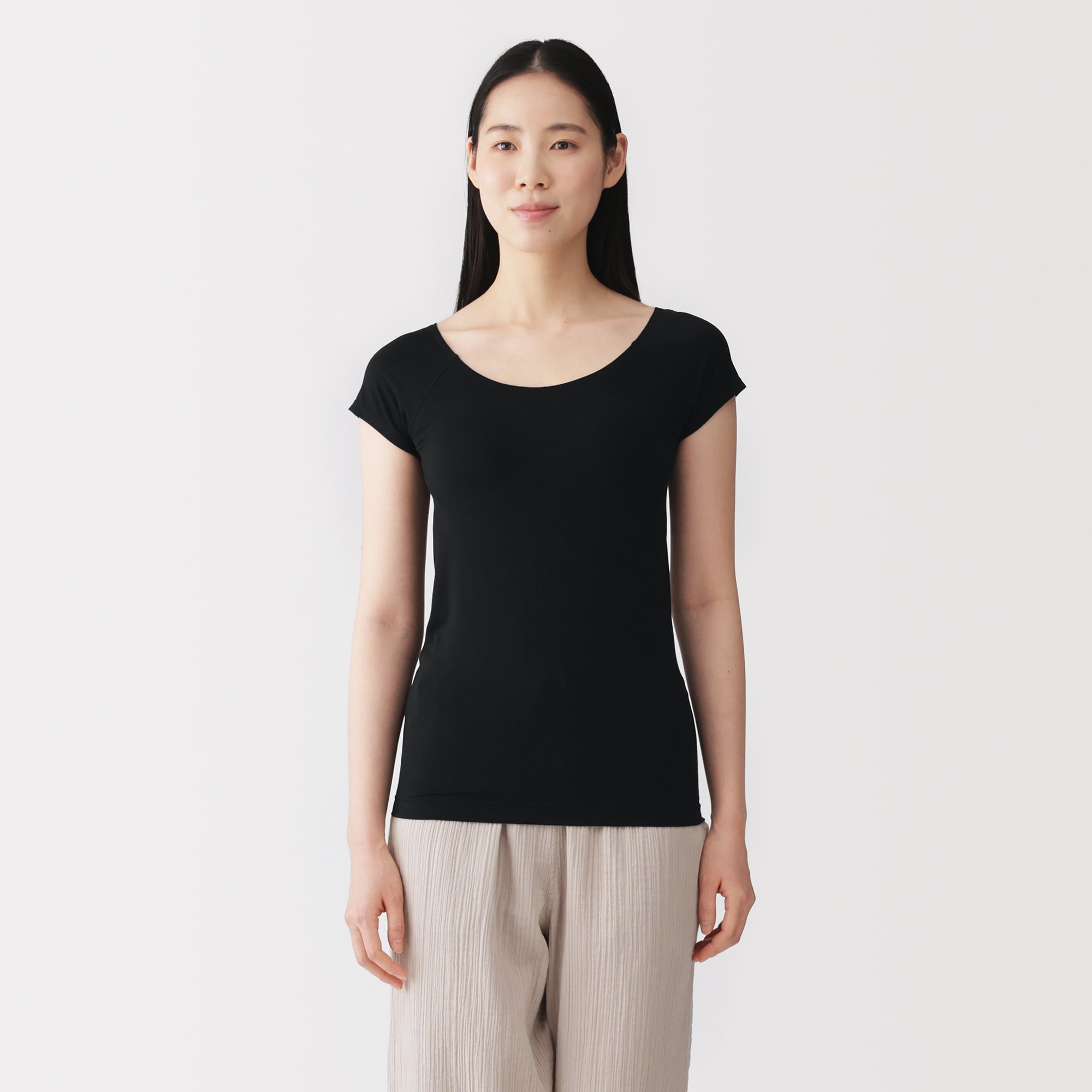 婦人　なめらかブラフレンチスリーブ