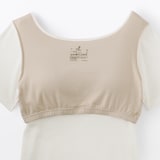 婦人　なめらかリブブラ半袖Ｔシャツ