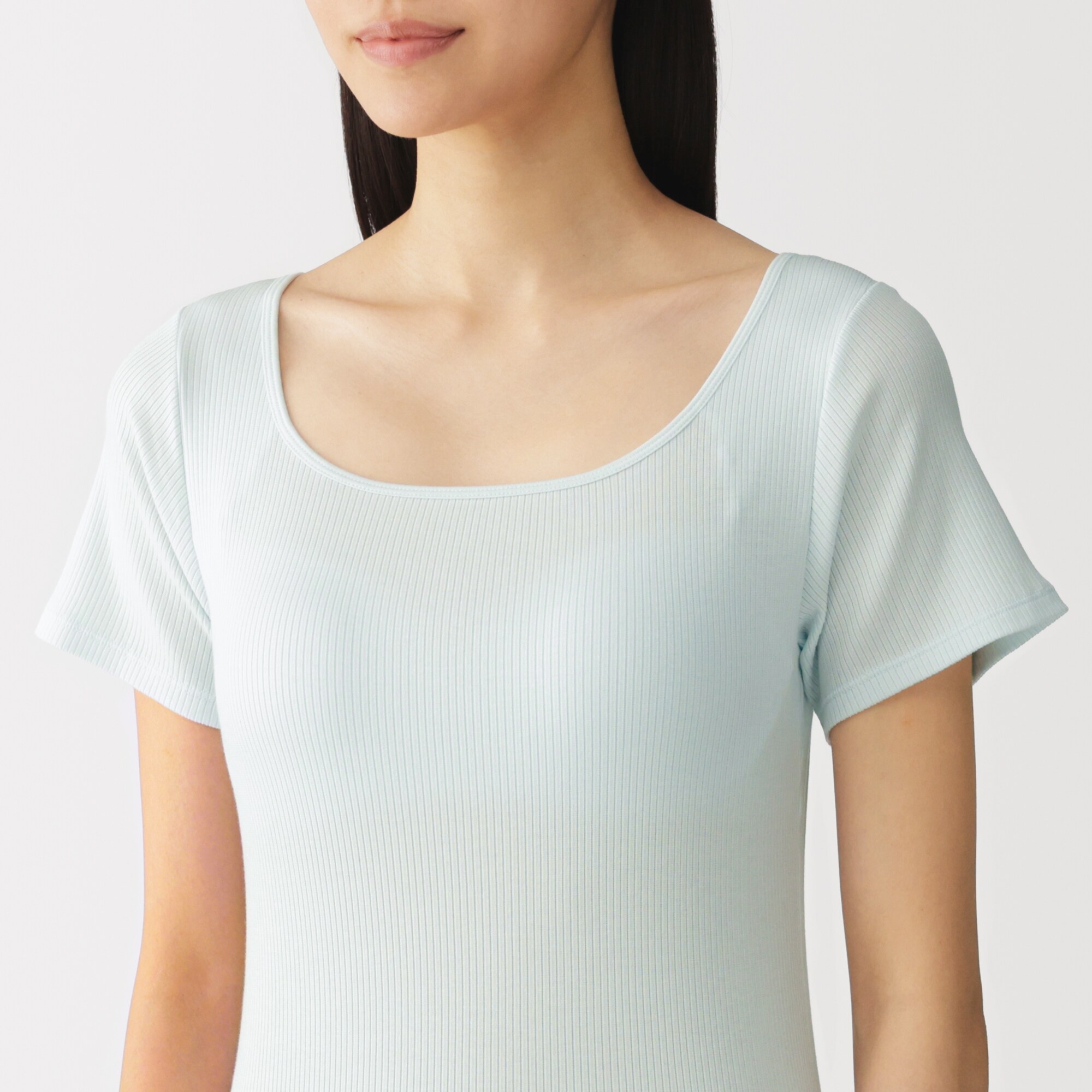 婦人 なめらかリブブラ半袖Tシャツ | 無印良品