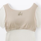 婦人　なめらかリブブラ半袖Ｔシャツ