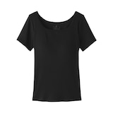 婦人　なめらかリブブラ半袖Ｔシャツ
