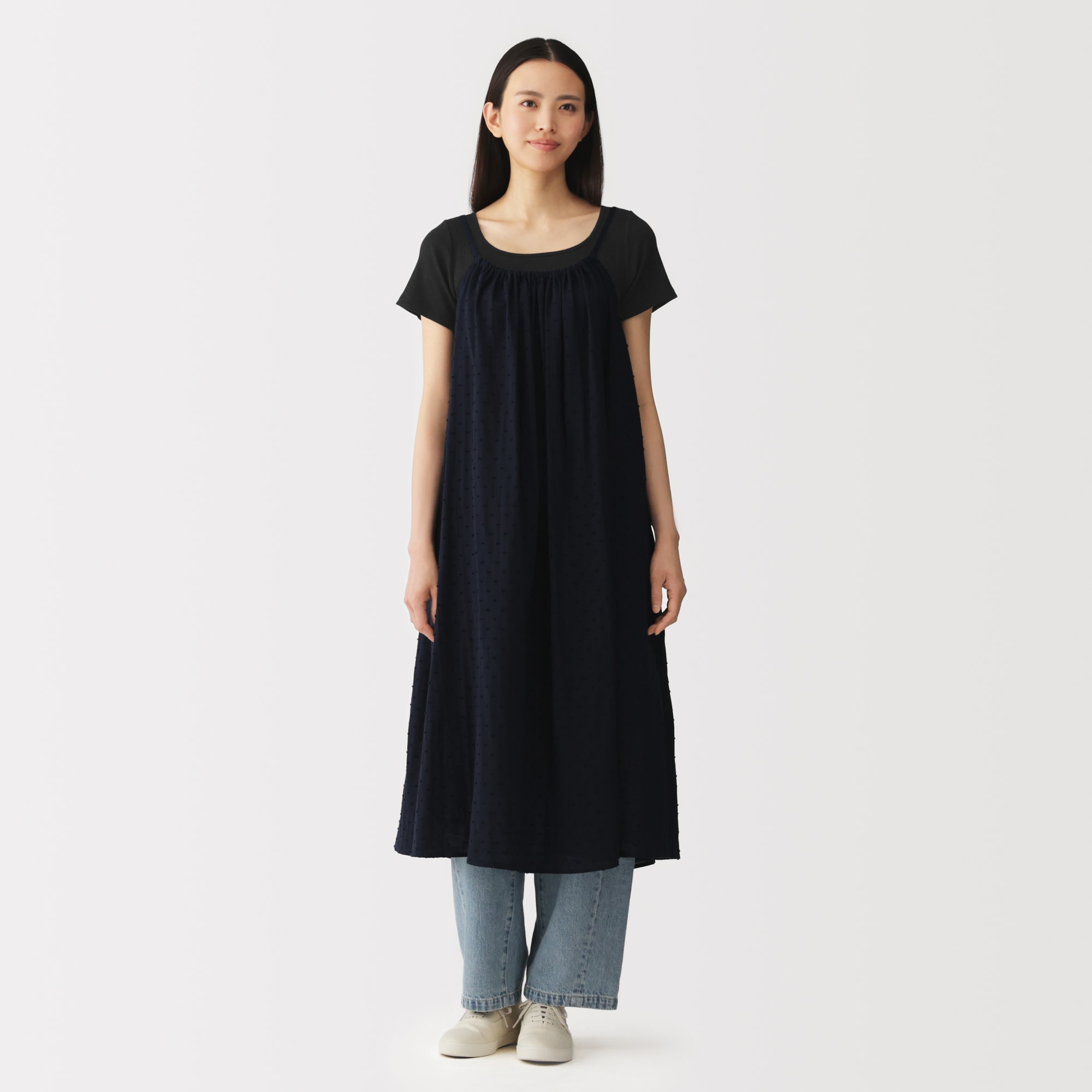 婦人　なめらかリブブラ半袖Ｔシャツ