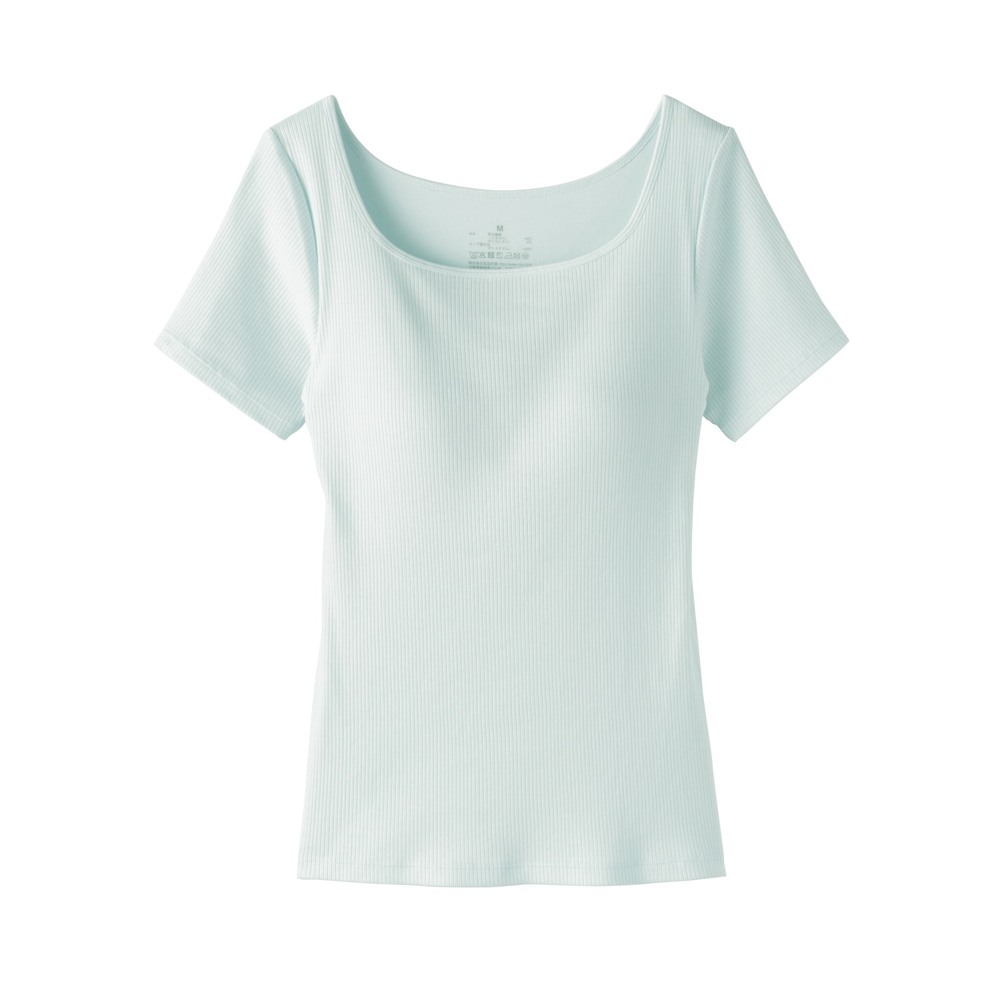 婦人　なめらかリブブラ半袖Ｔシャツ