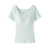 婦人　なめらかリブブラ半袖Ｔシャツ