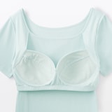 婦人　なめらかリブブラ半袖Ｔシャツ