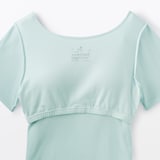 婦人　なめらかリブブラ半袖Ｔシャツ