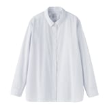 婦人　洗いざらし　ブロードレギュラーカラー長袖シャツ