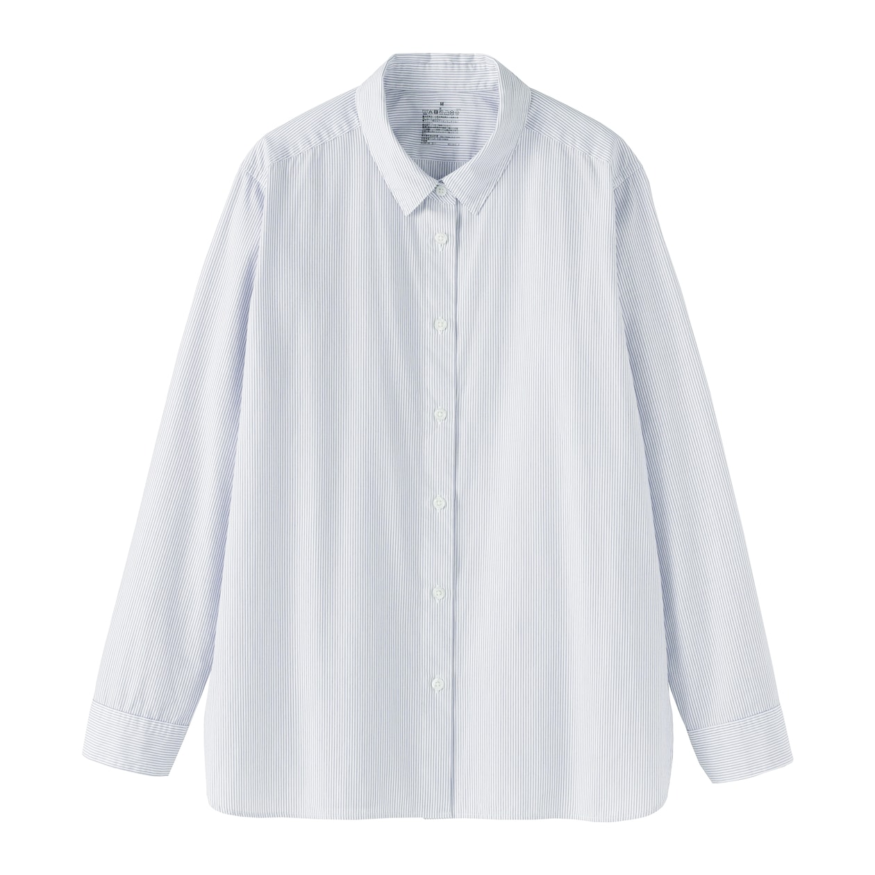 婦人　洗いざらし　ブロードレギュラーカラー長袖シャツ