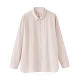 婦人　洗いざらし　ブロードレギュラーカラー長袖シャツ