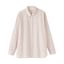 婦人　洗いざらし　ブロードレギュラーカラー長袖シャツ