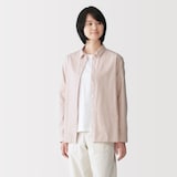 婦人　洗いざらし　ブロードレギュラーカラー長袖シャツ