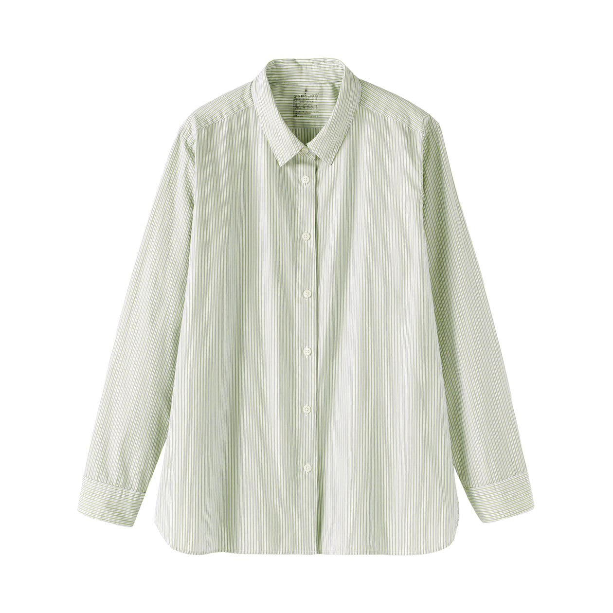 婦人　洗いざらし　ブロードレギュラーカラー長袖シャツ