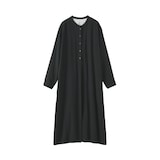 婦人　カポック混　二重ガーゼ　長袖ワンピース