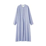 婦人　カポック混　二重ガーゼ　長袖ワンピース
