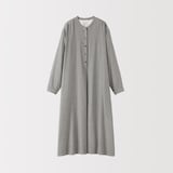 婦人　カポック混　二重ガーゼ　長袖ワンピース