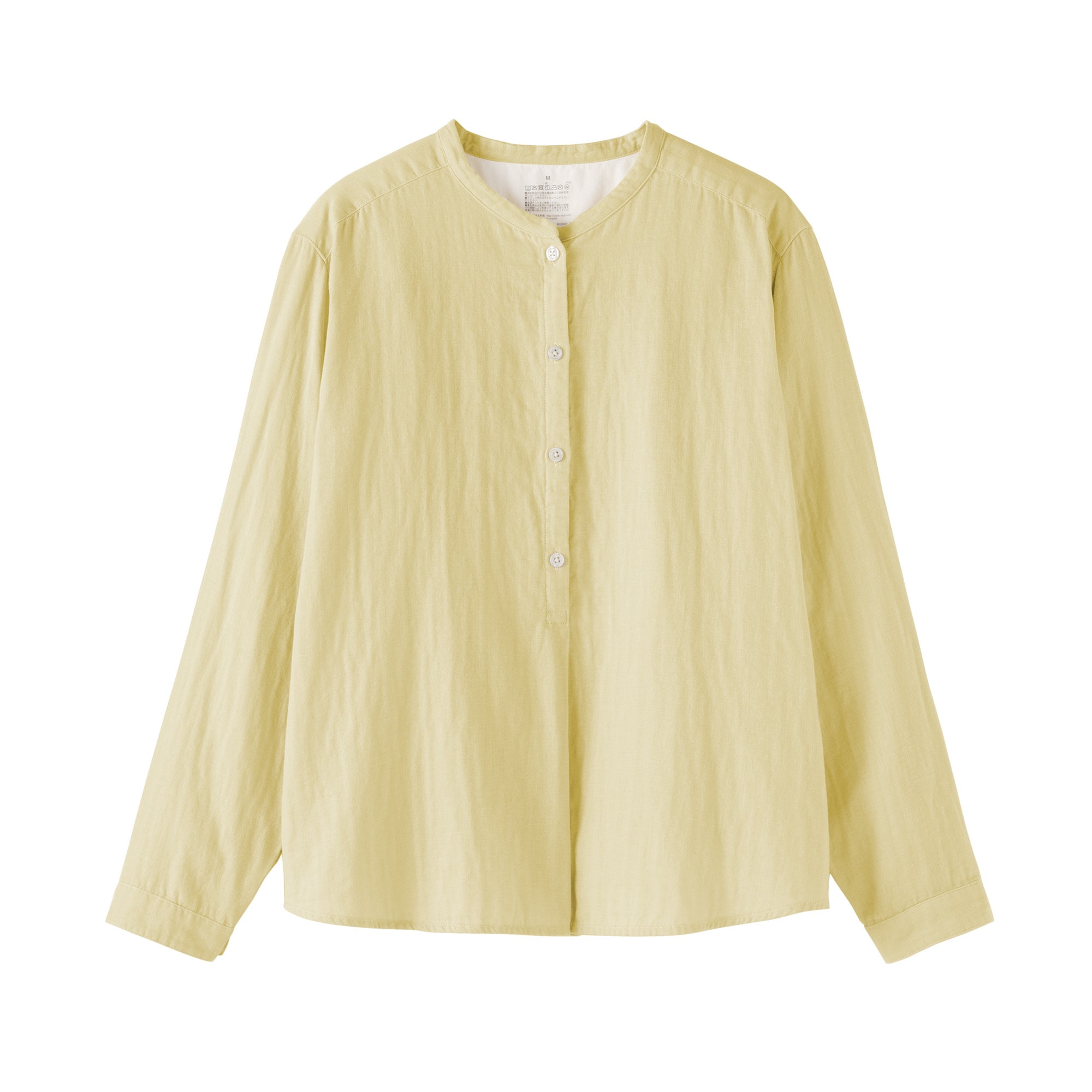 婦人　カポック混　二重ガーゼ　長袖ブラウス