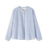 婦人　カポック混　二重ガーゼ　長袖ブラウス