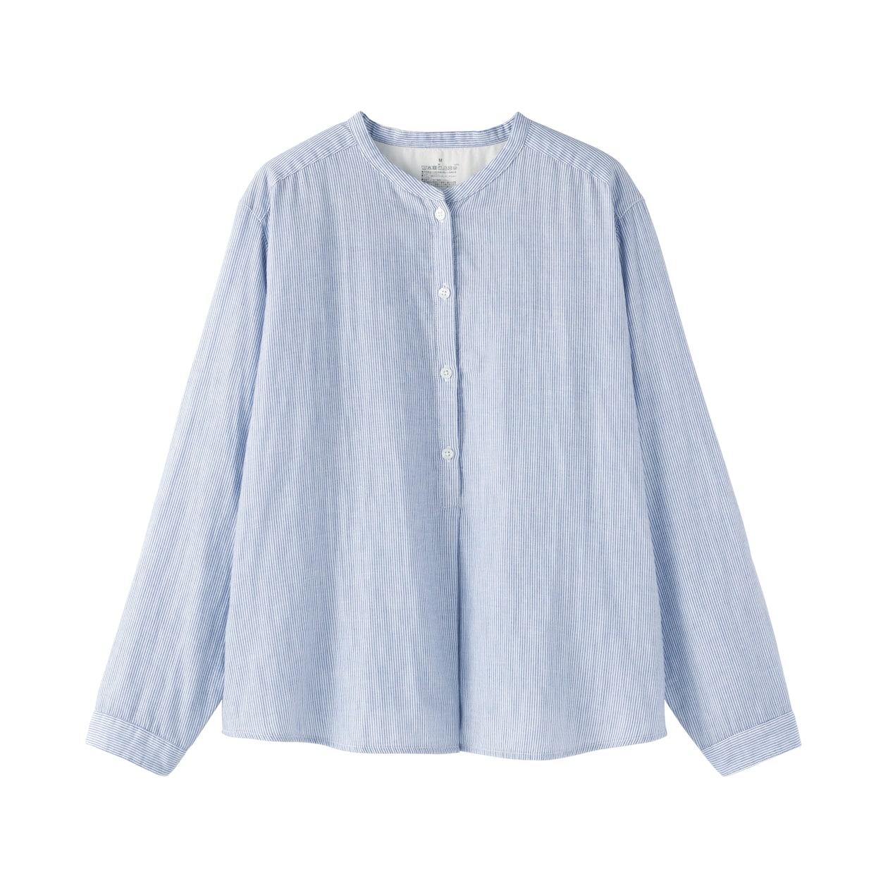 婦人　カポック混　二重ガーゼ　長袖ブラウス