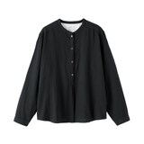 婦人　カポック混　二重ガーゼ　長袖ブラウス