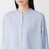 婦人　カポック混　二重ガーゼ　長袖ブラウス