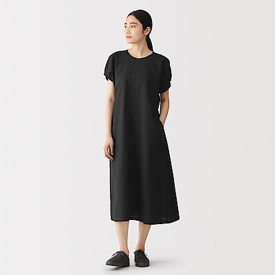 婦人　ヘンプコットン　半袖ワンピース