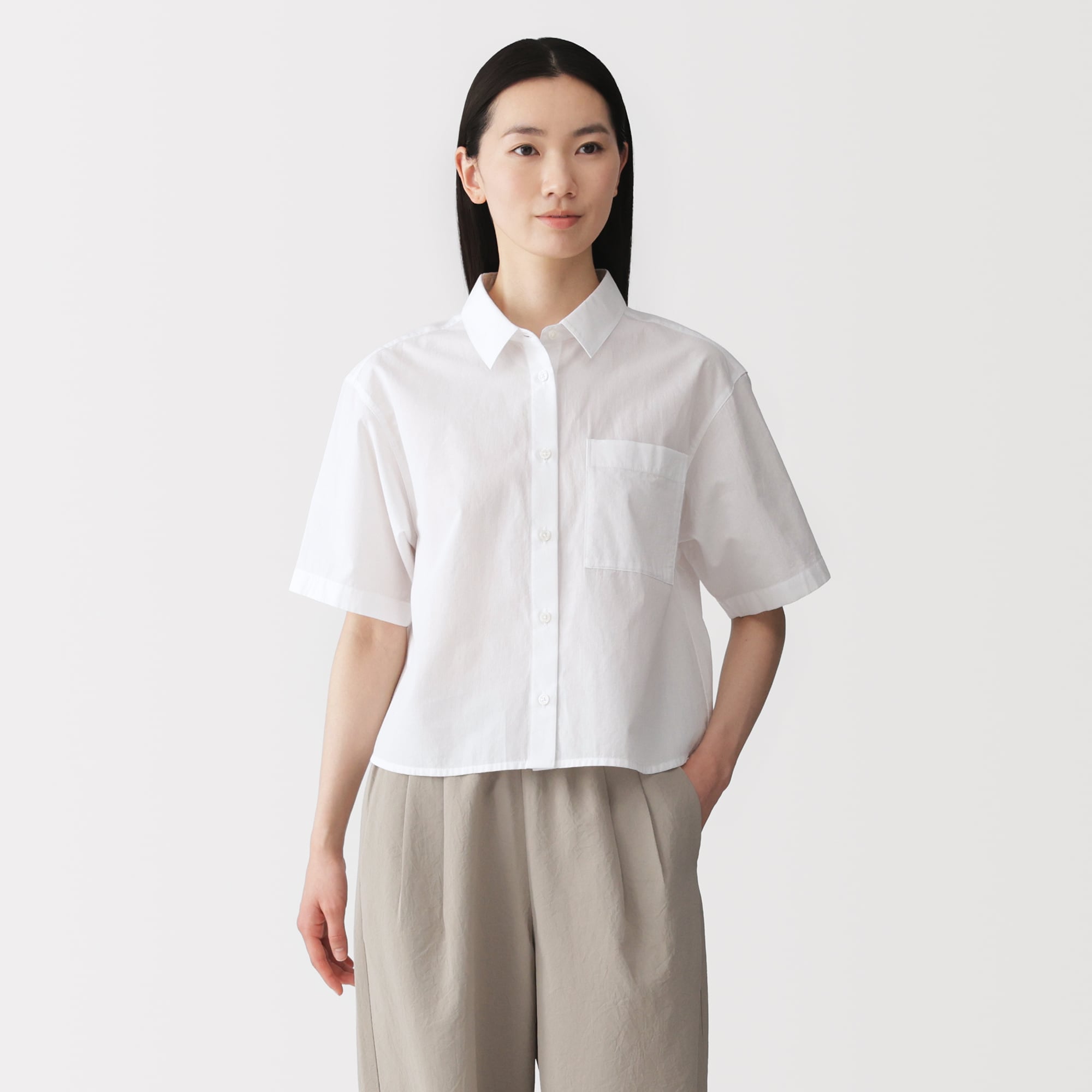 婦人　涼感　半袖シャツ