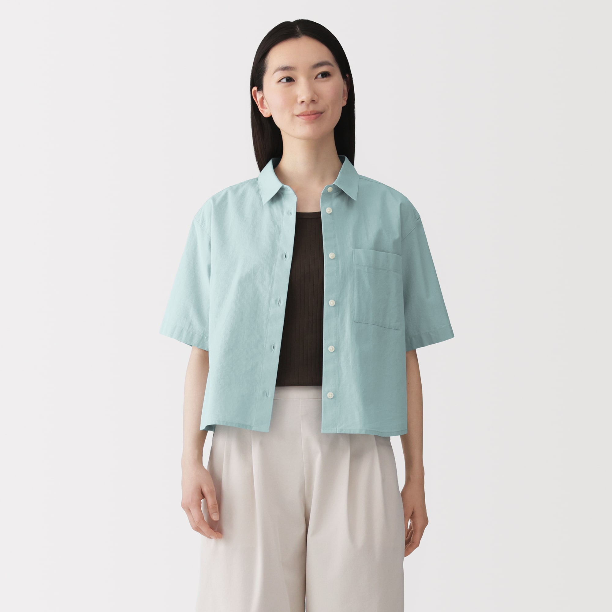 婦人　涼感　半袖シャツ