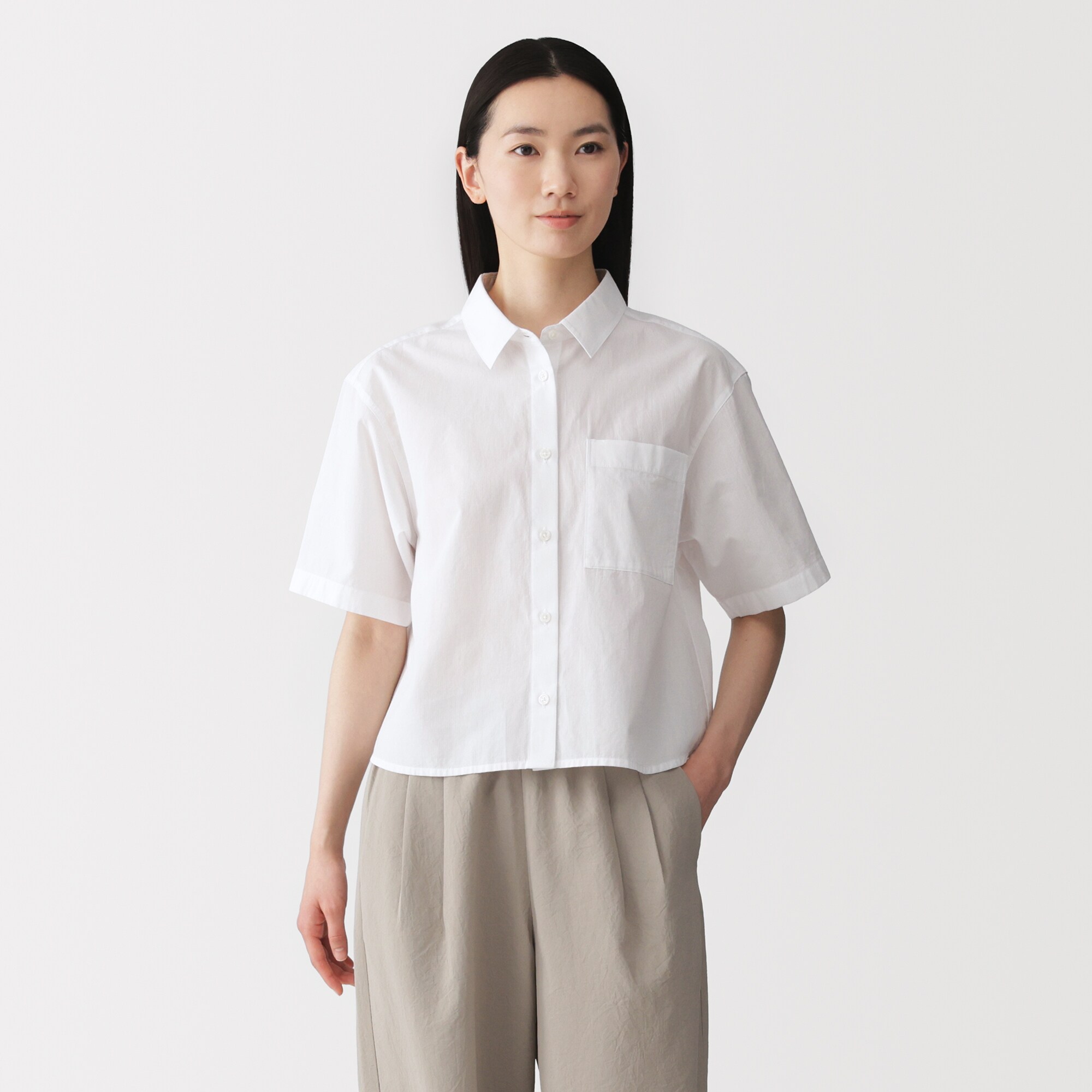 婦人　涼感　半袖シャツ