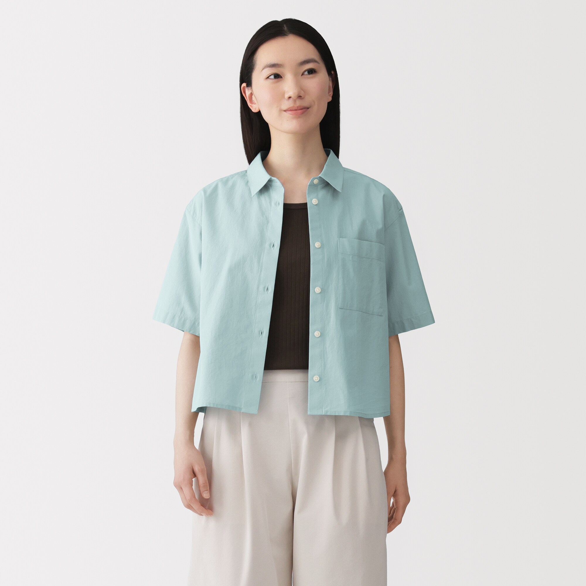 婦人　涼感　半袖シャツ