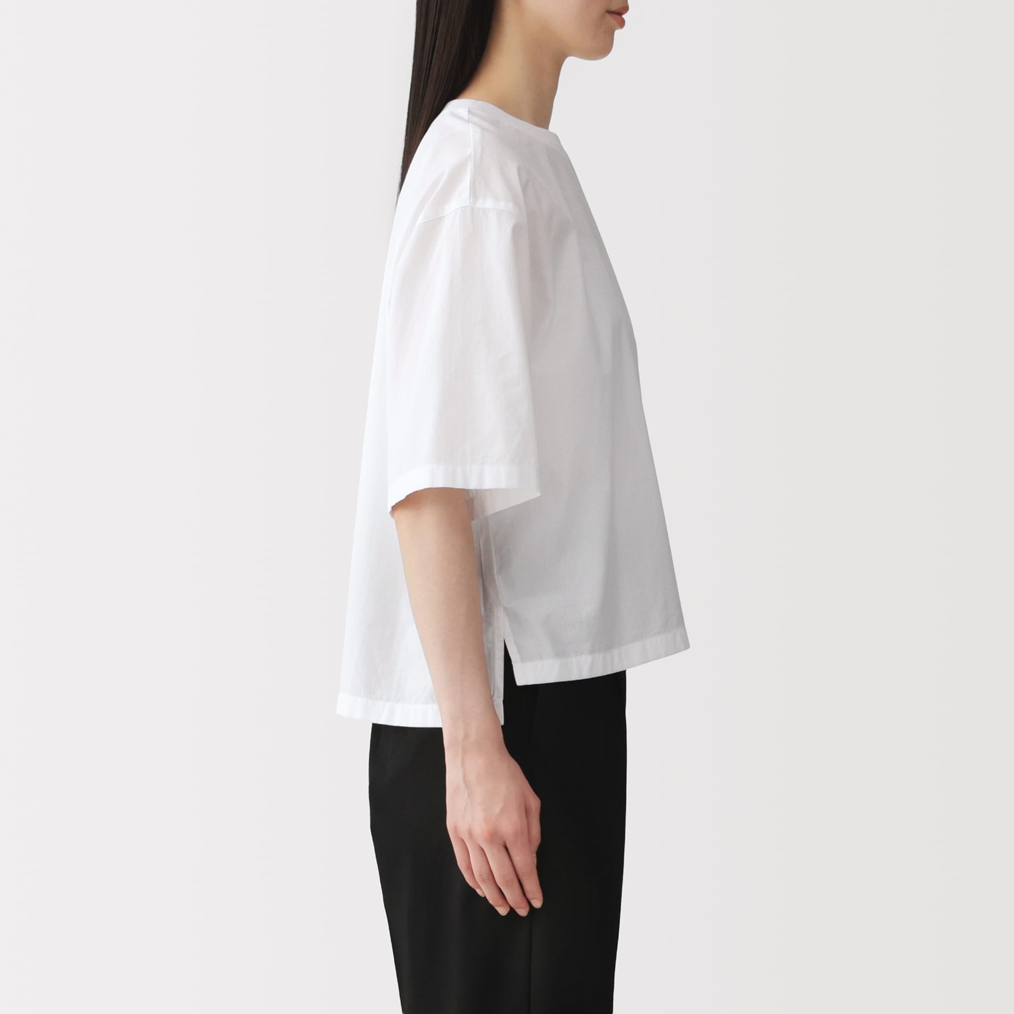 シャツ+ブラウス(半袖+袖なし) vintage Apple totalhandling shirt al ANGIE ブラウス シャツ シアー オーバーサイズ バンドカラー シャツ