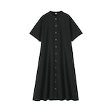 婦人　涼感　半袖シャツワンピース