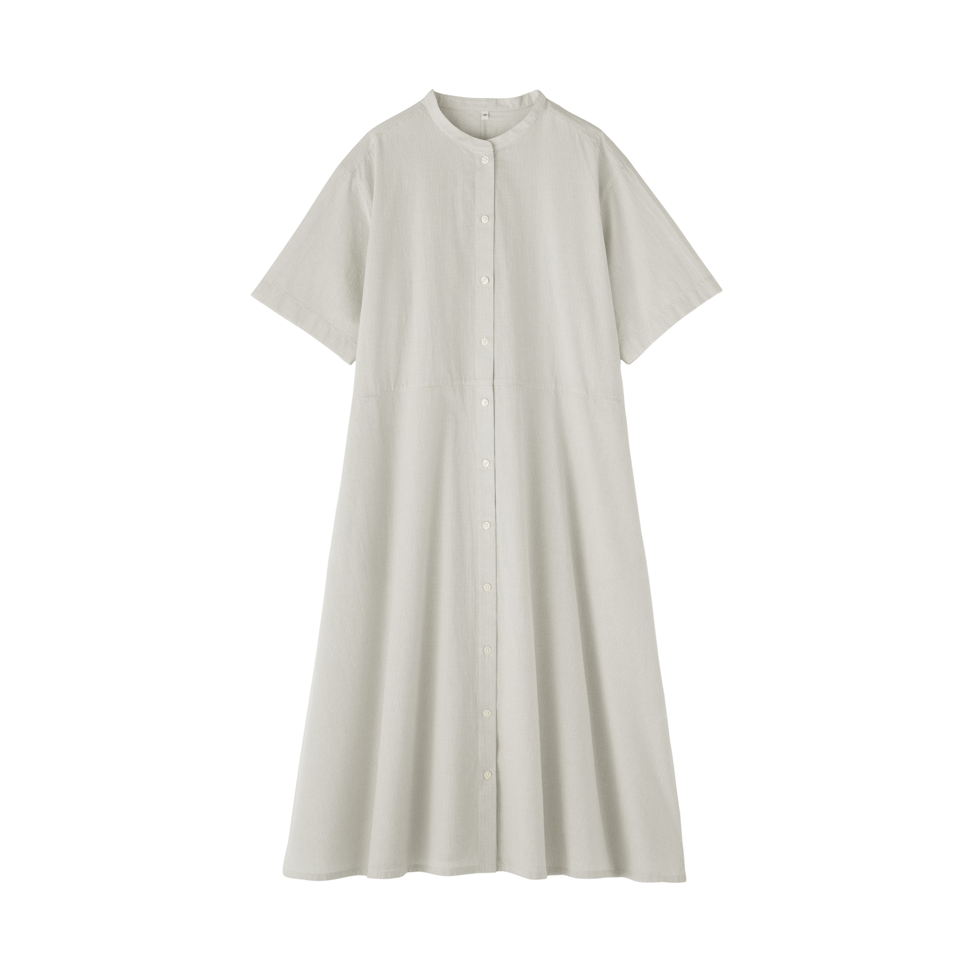 婦人　涼感　半袖シャツワンピース