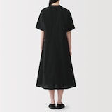 婦人　涼感　半袖シャツワンピース