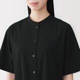 婦人　涼感　半袖シャツワンピース