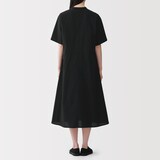 婦人　涼感　半袖シャツワンピース