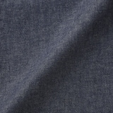 婦人　カポック混　ライトデニム　長袖シャツ