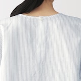 婦人　ヘンプコットン　ギャザースリーブブラウス