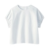 婦人　ヘンプコットン　ギャザースリーブブラウス