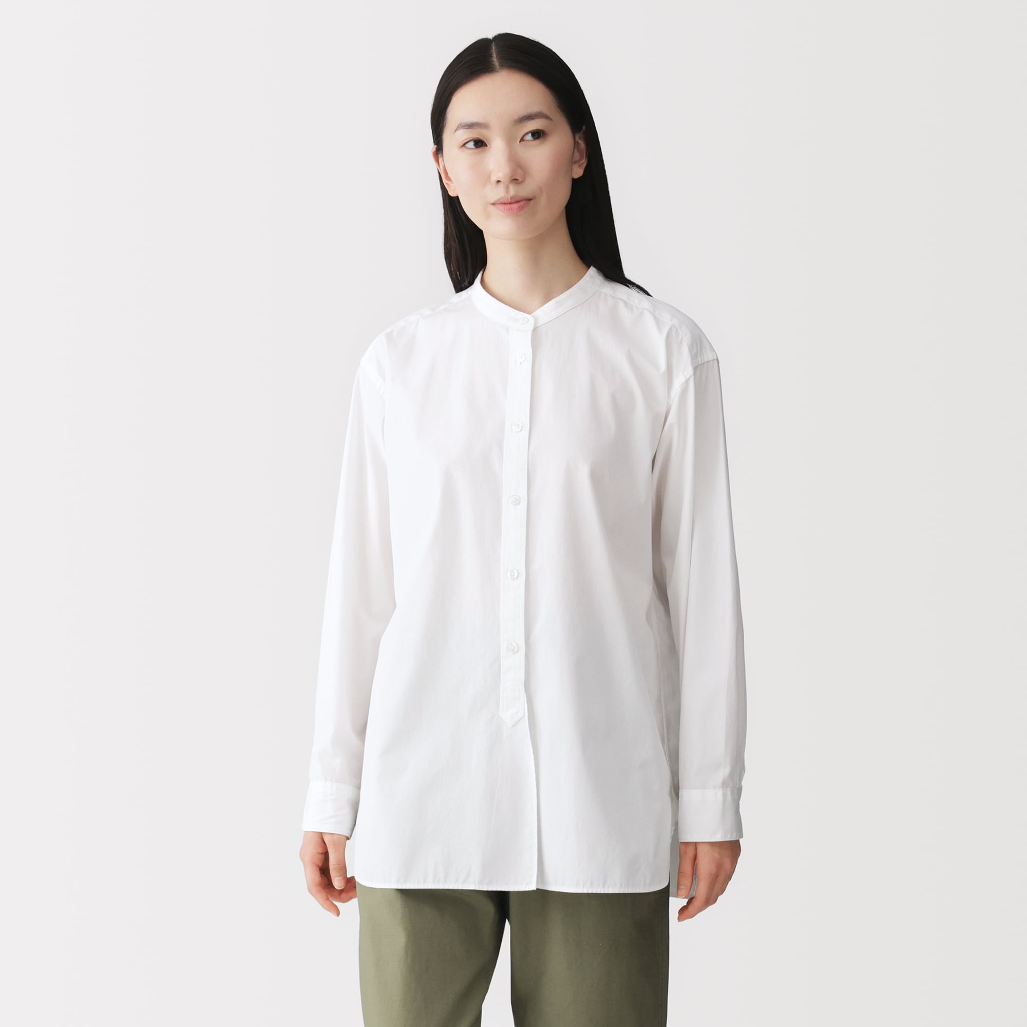 Lサイズ！ peak コットンシルクサージロングシャツ Lサイズ！snow peak コットンシルクサージロングシャツ