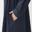 婦人　洗いざらし　ブロード長袖シャツワンピース