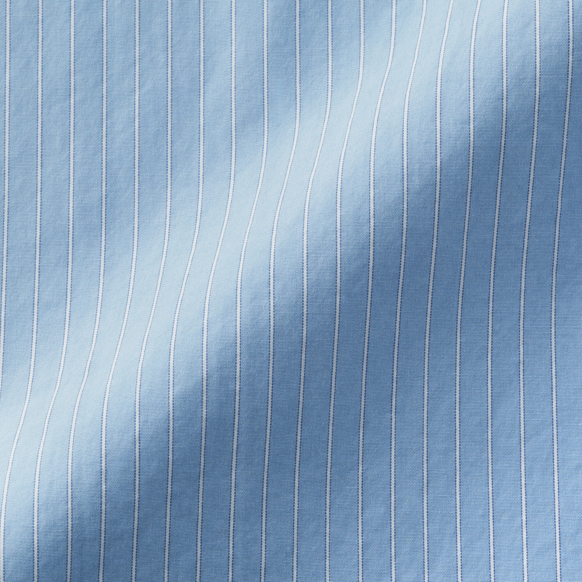 婦人　洗いざらし　ブロード長袖シャツワンピース