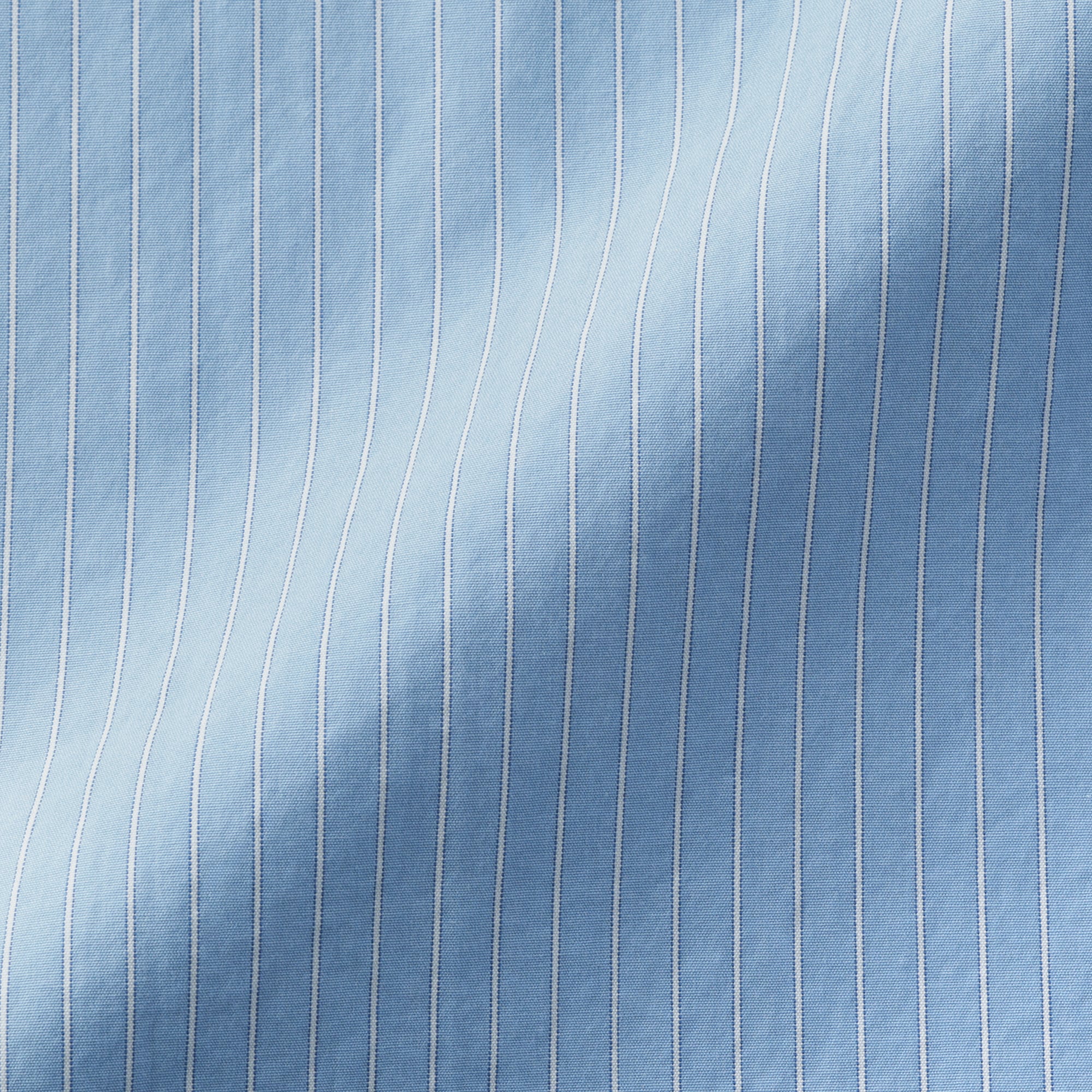 婦人　洗いざらし　ブロード長袖シャツワンピース