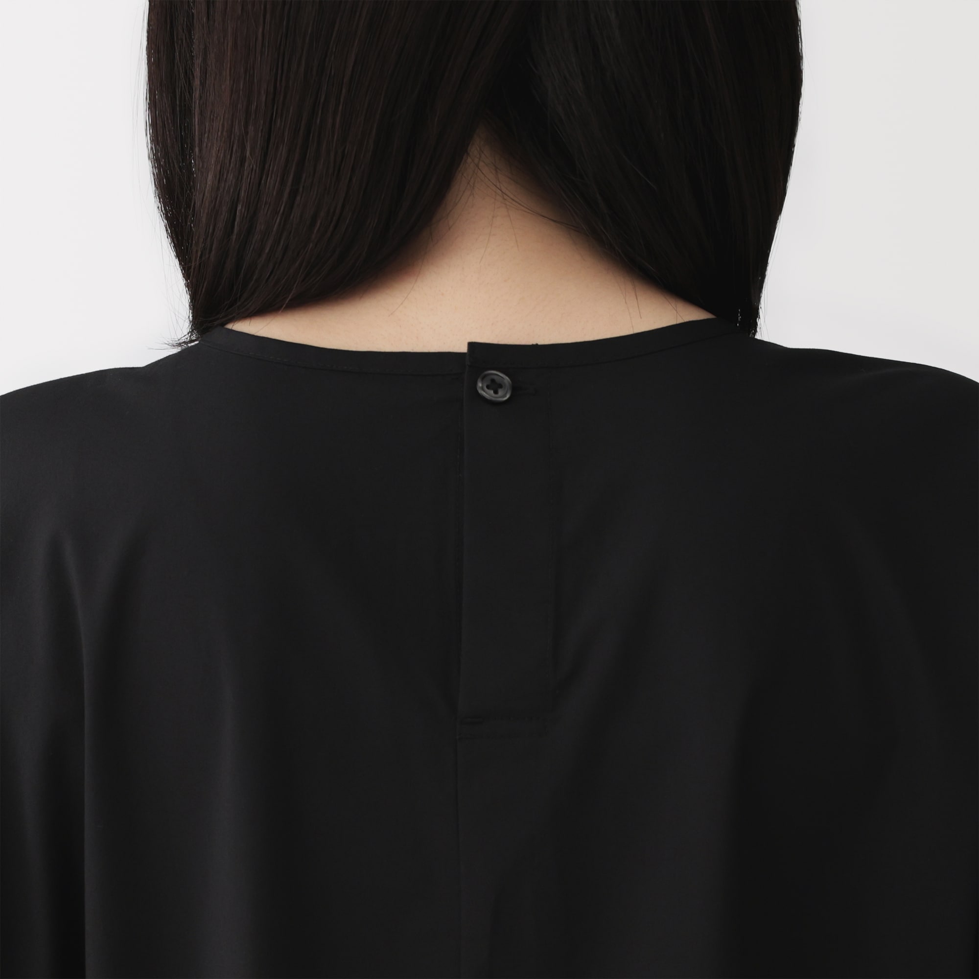 婦人　かろやか　ブロード　プルオーバーワンピース