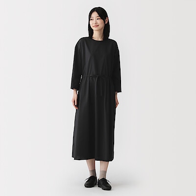 婦人　かろやか　ブロード　プルオーバーワンピース