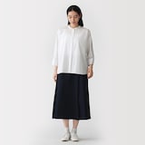 婦人　かろやか　ブロード　七分袖シャツ