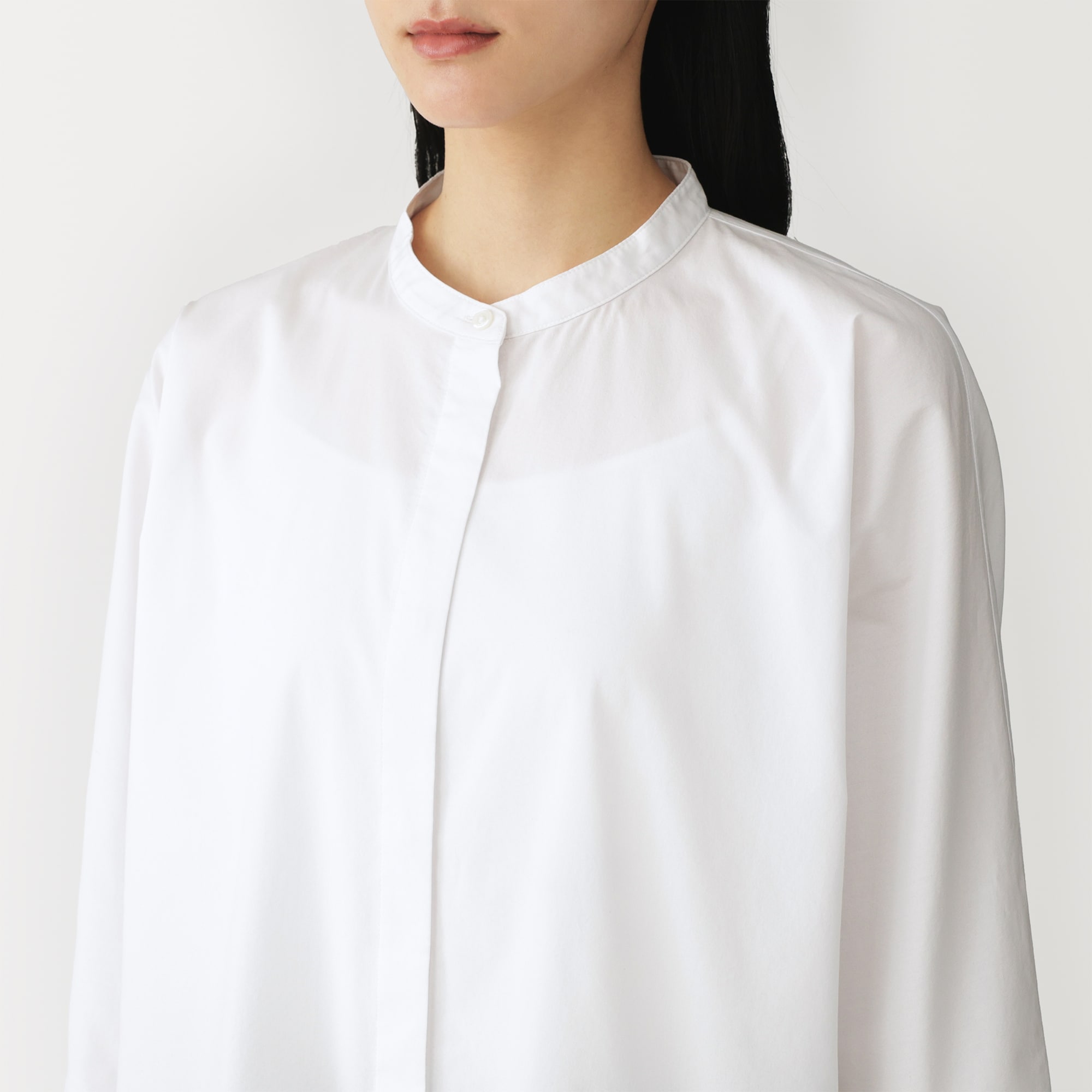 婦人　かろやか　ブロード　七分袖シャツ