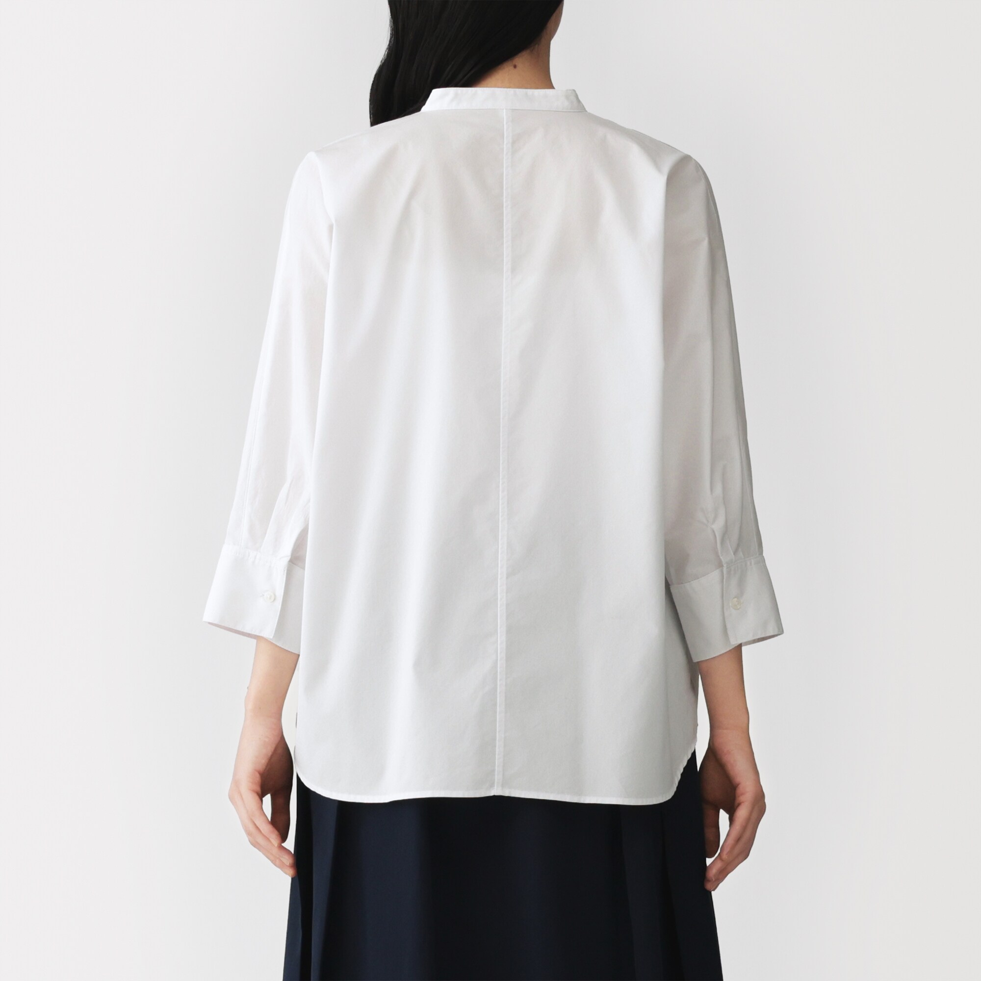 婦人 かろやか ブロード 七分袖シャツ | 無印良品