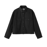 婦人　カポック混　ライトツイル　長袖シャツ