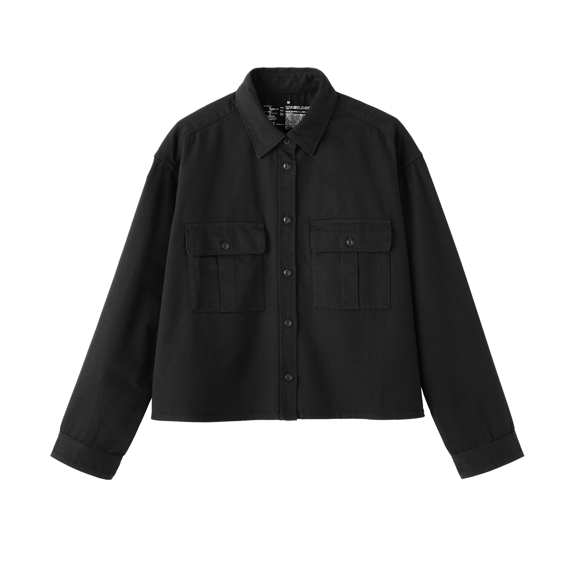 婦人　カポック混　ライトツイル　長袖シャツ